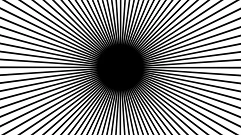 Dynamic monochrome ripple effect background with radiating circular geometry Stock Footage 343633403