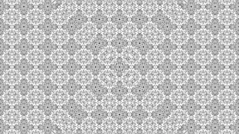 Dynamic Monochrome Tile Pattern: Complex Seamless Loop Motion Graphic Stock Footage 274029237