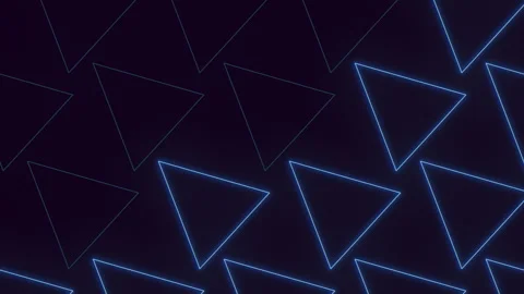 Dynamic monochrome triangle pattern with intricate depth and cohesion Stock Footage 274186351
