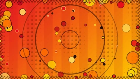 Dynamic motion abstract with vibrant orange background featuring geometric .. 動画素材 338313525