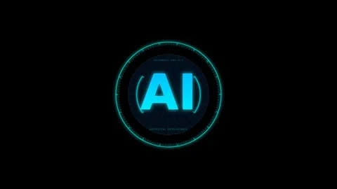 Dynamic motion AI technology animation showcasing artificial intelligence i.. Stock Footage 342618809