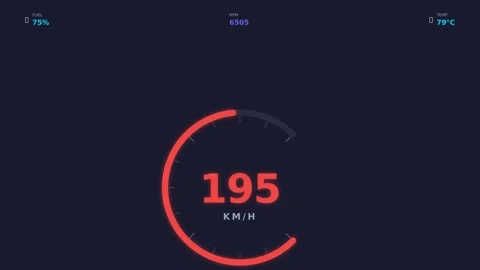 Dynamic Motion Animation of Circular Progress Indicators in Digital Interface Stock-Footage 336610940
