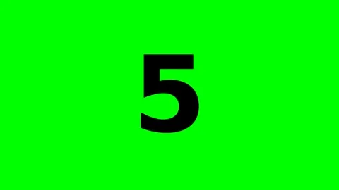 Dynamic Motion Animation of Colorful Numbers on Bright Green Background. Stock-Footage 336611717