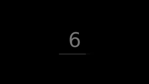 Dynamic Motion Animation of Countdown Numbers in Video. Stock-Footage 336610777
