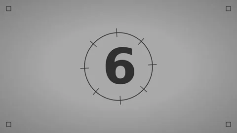 Dynamic Motion Animation of Countdown Numbers in Video. 库存影片 336610899