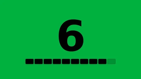 Dynamic Motion Animation of Countdown Timer with Vibrant Green Background. 스톡 동영상 336611182