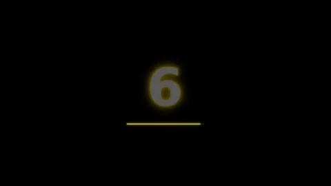 Dynamic Motion Animation of Glowing Numbers Eight Five Two. Vídeos de archivo 336610837