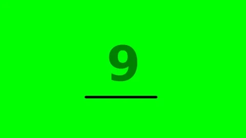 Dynamic Motion Animation of Green Number Sequence with Vibrant Background. Stock Footage 336611004