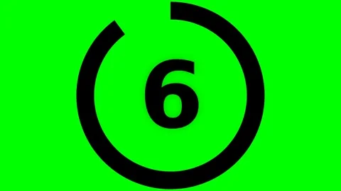 Dynamic Motion Animation of Number Countdown Sequence. Stock Footage 336611843