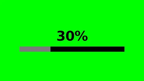 Dynamic Motion Animation of Progress Bars with Vivid Green Background. Stock-Footage 336611468