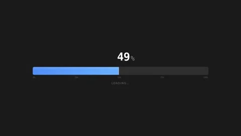 Dynamic Motion Animation of Progress Bars in Digital Interface. Stock-Footage 336611598