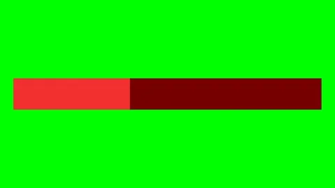 Dynamic Motion Animation of a Red Progress Bar on Green Background. 스톡 동영상 336611587