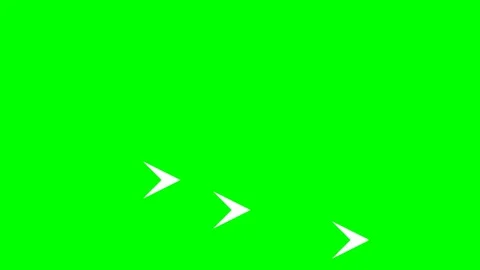 Dynamic Motion Animation of White Arrows Moving on Bright Green Background. 库存影片 336611774