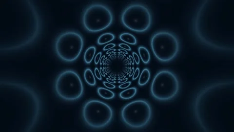 Dynamic motion background with circular patterns for VJ Stock Footage 340743313