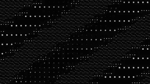 Dynamic motion background with dots on black surface Stock Footage 337072088