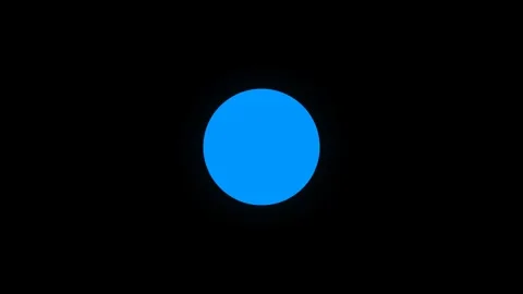 Dynamic motion of blue circles in a sequence showcasing smooth transitions .. Видео 342542614