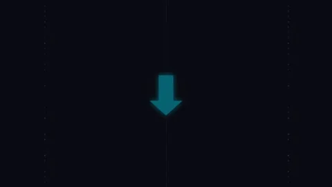 Dynamic Motion of Blue Downward Arrows in Video Sequence for Visual Effect. Stock-Footage 338313993