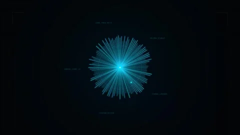 Dynamic Motion of Blue Firework Explosions in Night Sky for Celebration Event Stock Footage 342752520
