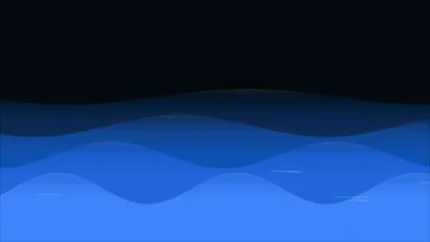 Dynamic Motion of Blue Waves in a Night Sky Creating a Serene Atmosphere fo.. 库存影片 342663630