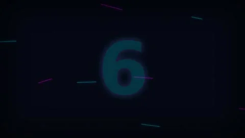 Dynamic Motion of Bright Neon Numbers Eight Five Two in Fast-Paced Video Se.. 스톡 동영상 342527635