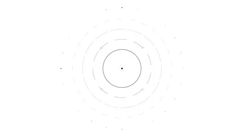Dynamic Motion of Circular Patterns in Abstract Video for Creative Visuals. Stock Footage 342570837