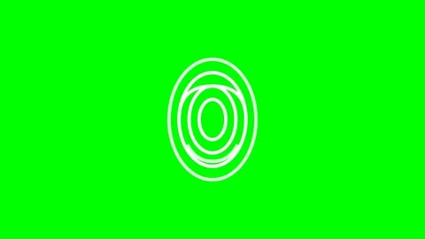 Dynamic Motion of Circular Patterns in Green Background for Visual Effect. 스톡 동영상 338313726