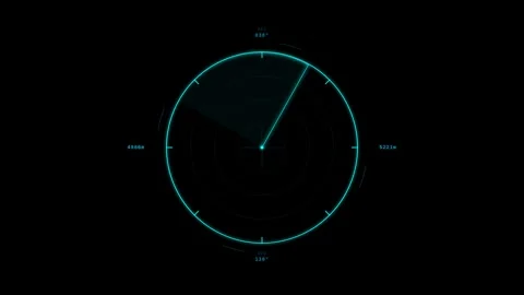 Dynamic motion of a clock hand in a high-tech digital environment for futur.. Stock Footage 342568168