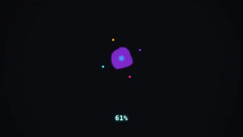 Dynamic Motion of Colorful Abstract Particles in Space for Creative Visuals. 库存影片 342566692