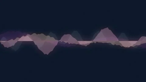 Dynamic motion of colorful abstract waveform visualization in digital art v.. Stock Footage 342545864