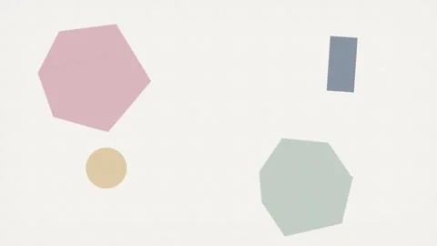 Dynamic motion of colorful geometric shapes in abstract animation for creat.. 库存影片 342524873