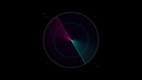 Dynamic Motion of Colorful Light Patterns in Abstract Digital Animation for.. 库存影片 342770011