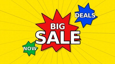 Dynamic motion of colorful sale banners in vibrant advertisement video for .. Vídeo Stock 342560053