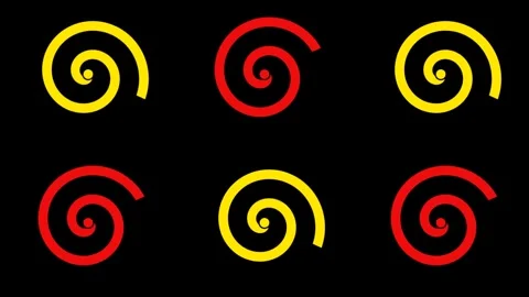 Dynamic Motion of Colorful Spiral Patterns in Video Display for Visual Effect 库存影片 342766445