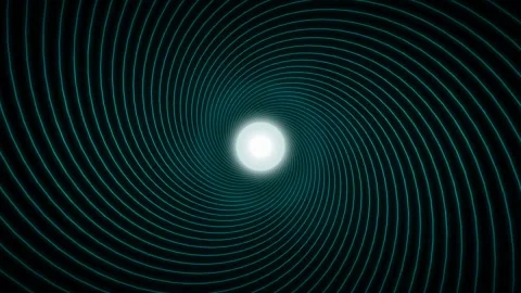 Dynamic motion of concentric circles radiating from a central point in a me.. Stock-Footage 342515951