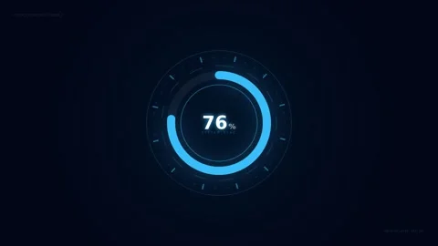 Dynamic motion countdown timer with futuristic digital interface for techno.. Stock Footage 342750973