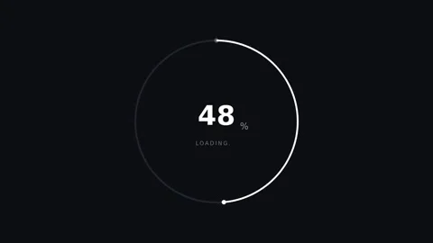 Dynamic Motion Countdown Timer Video with Circular Progress Indicator for D.. Stock Footage 342627722