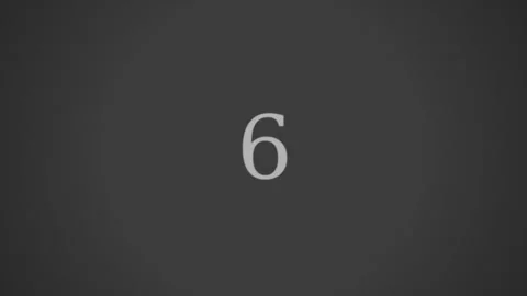 Dynamic motion countdown video with animated numbers eight five two for cou.. 库存影片 342569177