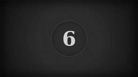 Dynamic motion countdown video with animated numbers eight five two for eng.. 库存影片 342666793