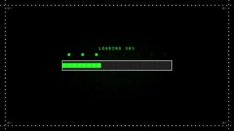 Dynamic motion of digital progress bar loading screen in high definition vide Stock Footage 342763033