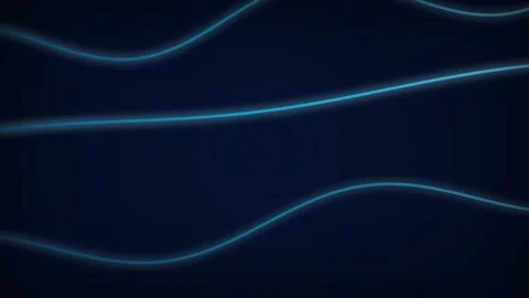 Dynamic Motion of Glowing Blue Lines in a Dark Digital Environment for Futu.. Stock-Footage 342530747