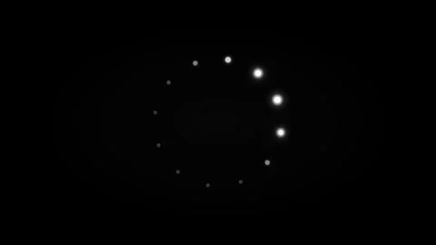 Dynamic motion of glowing circular patterns in a dark environment for visua.. Видео 342539536