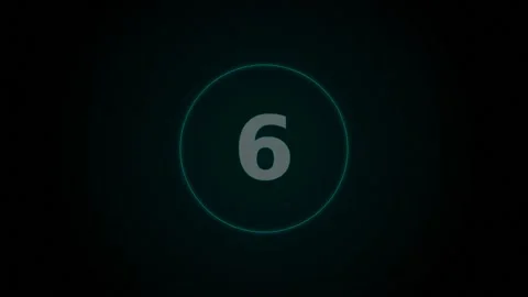 Dynamic Motion of Glowing Circular Shapes in a Dark Background for Futurist.. Stockbeeldmateriaal 342622683