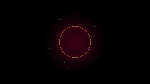 Dynamic motion of glowing neon circle in dark space for futuristic visual e.. Stock-Footage 338313619