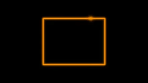Dynamic motion of glowing neon square frames in a sequence for visual effects 库存影片 342557748