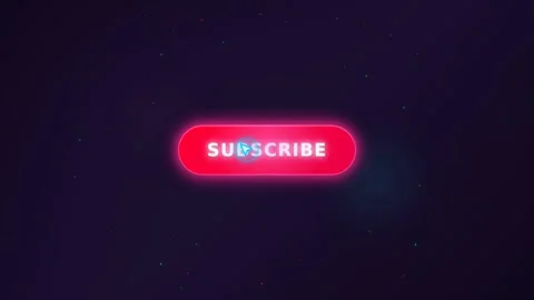 Dynamic motion of glowing subscribe button in digital video sequence for on.. Stock Footage 338313755