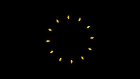 Dynamic motion of glowing yellow and green lights forming a circular patter.. Stock Footage 342753065