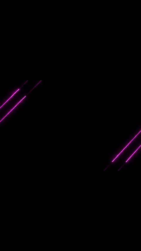 Dynamic motion graphic with glowing purple neon lines on black background a.. Stock Footage 338421618
