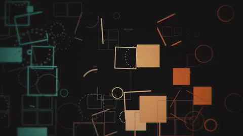 Dynamic Motion Graphics Shapes Background Stock Footage 248463119