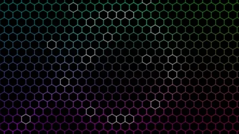 Dynamic Motion of Hexagonal Pattern Background for Technology and Science V.. Stock Footage 342636055