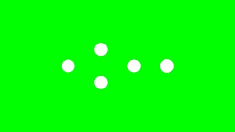 Dynamic motion of interconnected white dots on vibrant green background in .. Stock Footage 338314104
